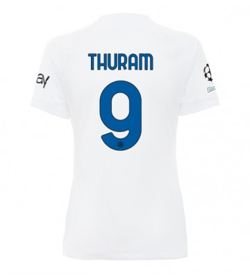 Inter Milan Marcus Thuram #9 Replika Udebanetrøje Dame 2023-24 Kortærmet